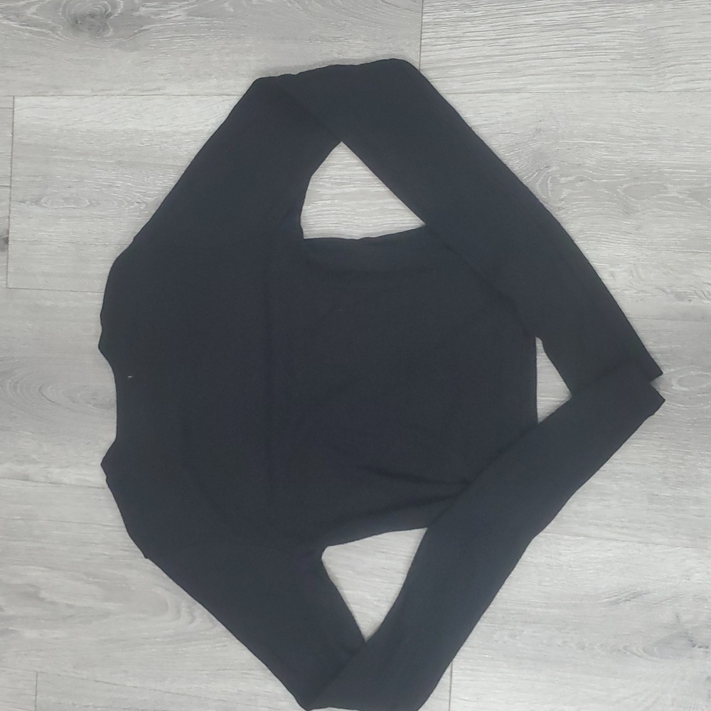 Joah Brown Classic Crewneck Long Sleeve Crop Top Xs/s Genty Used - Picture 8 of 8